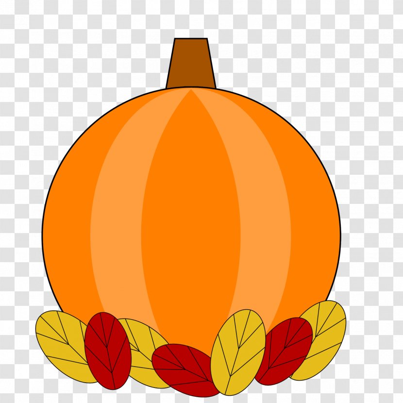 Pumpkin Calabaza Winter Squash Jack-o'-lantern Clip Art - Orange - Thanksgiving Transparent PNG
