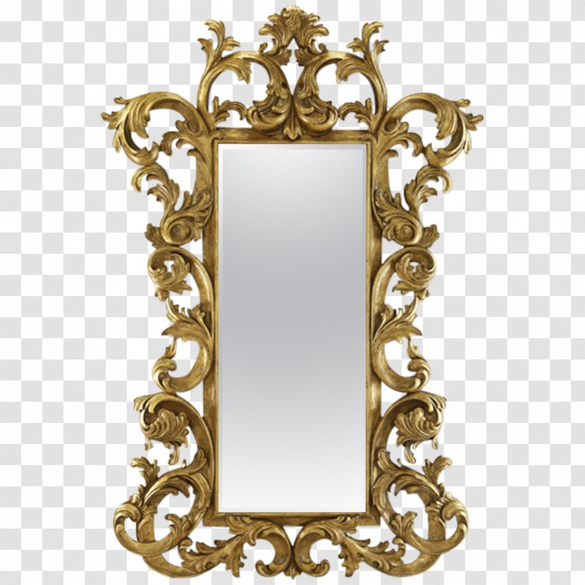 Mirror Wood Carving Furniture Picture Frames - Jepara Transparent PNG