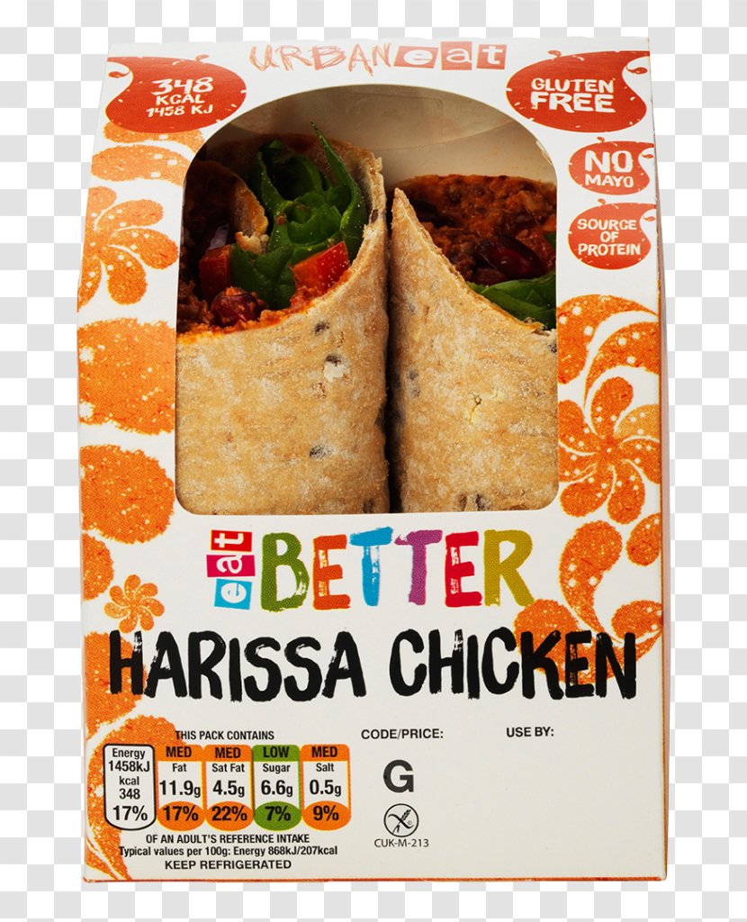 Vegetarian Cuisine Wrap Mission Burrito Fast Food - Mayonnaise - Chicken Transparent PNG