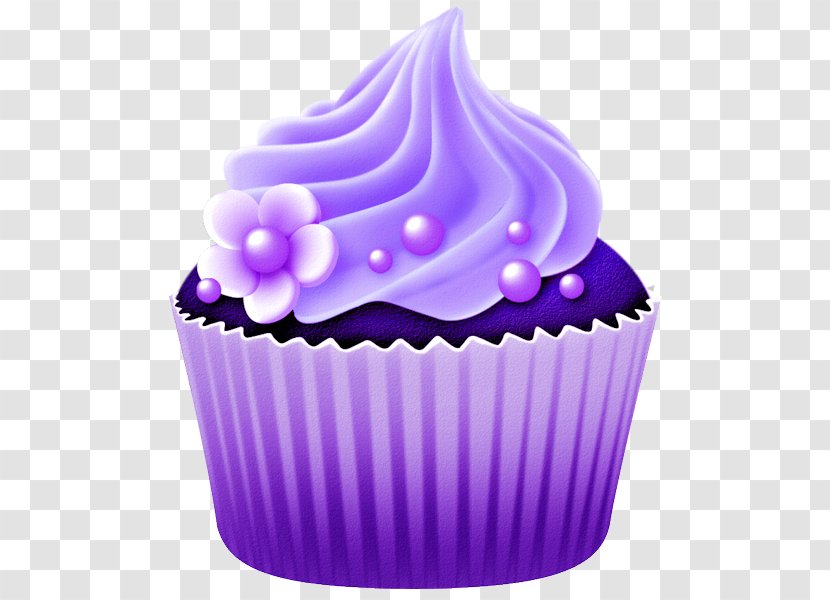 Cupcake Icing Free Content Clip Art - Violet - Purple Small Cream Cake Transparent PNG