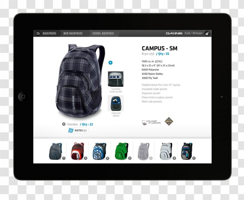 Handheld Devices Dakine Campus 33L Backpack - Communication Transparent PNG