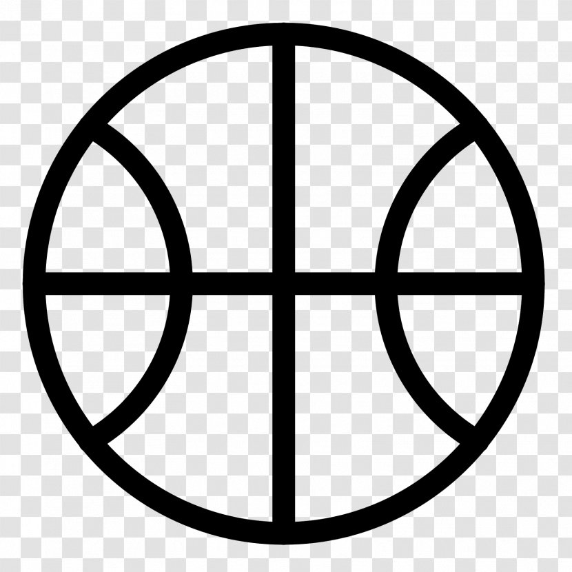 Outline Of Basketball Sport Court - Ball Game Transparent PNG