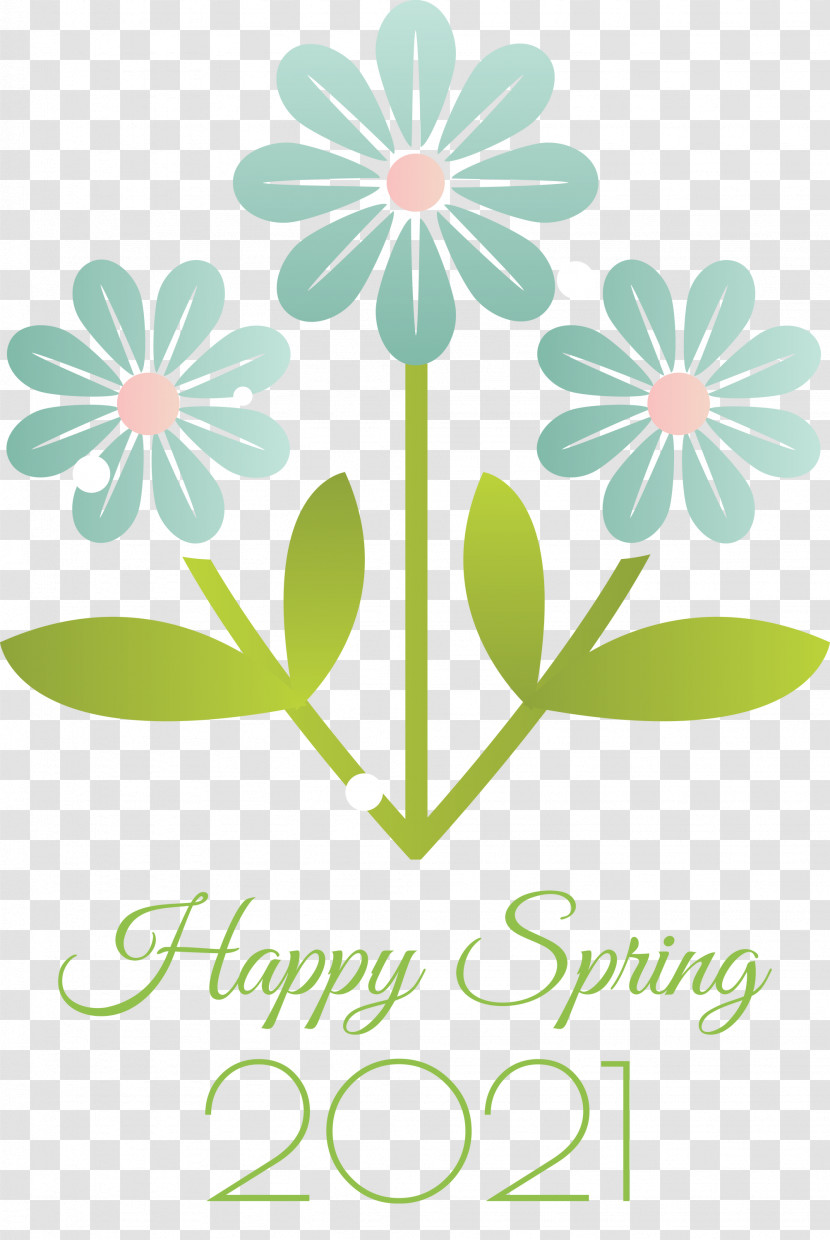 2021 Happy Spring Transparent PNG