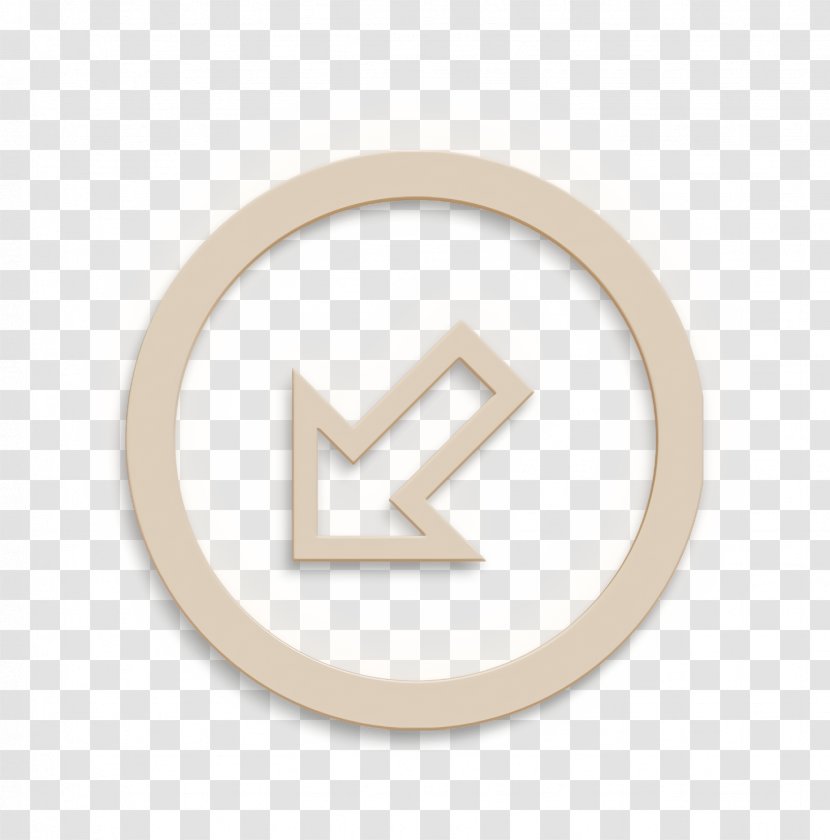 Arrow Icon Direction Point - Metal - Number Transparent PNG