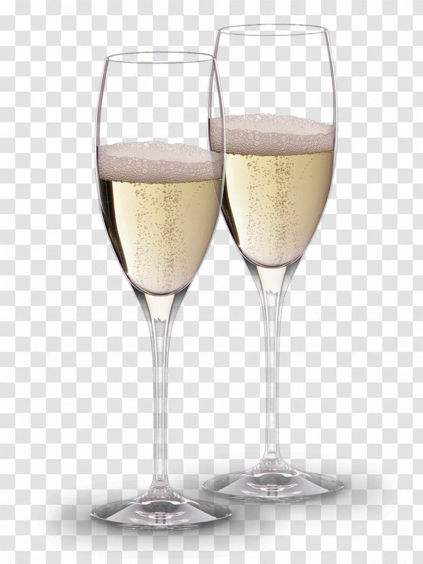 Champagne Glass Wine Sparkling - Riedel - Black Tie Transparent PNG