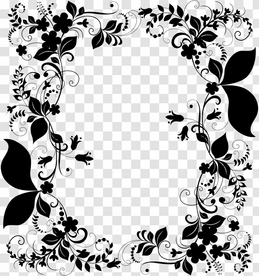 Pattern Flower Clip Art Family Prayer - Black M Transparent PNG