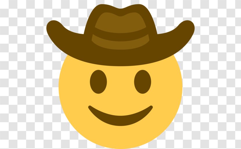 Emojipedia Social Media English Unicode - Cowboy Face Transparent PNG