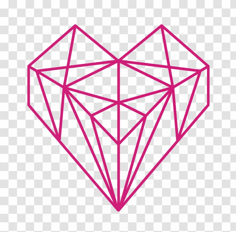 Pink Line Red Triangle Magenta - Symmetry Transparent PNG