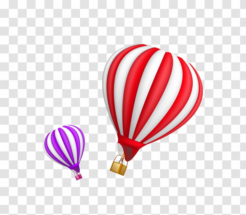 Flight Hot Air Balloon - Blue Floating Transparent PNG