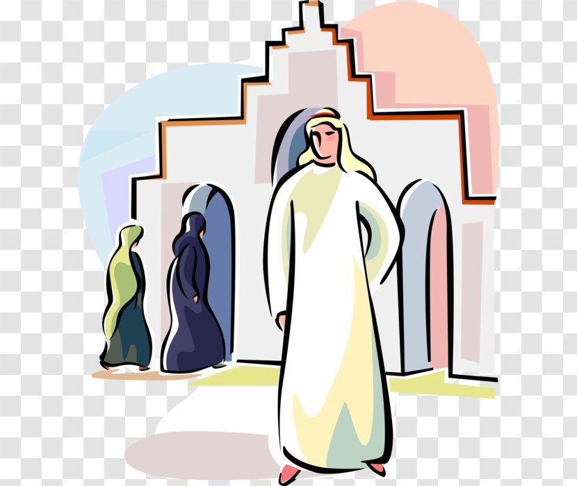 Clip Art Stock Illustration Vector Graphics Image - Thawb - Priest Nun Transparent PNG