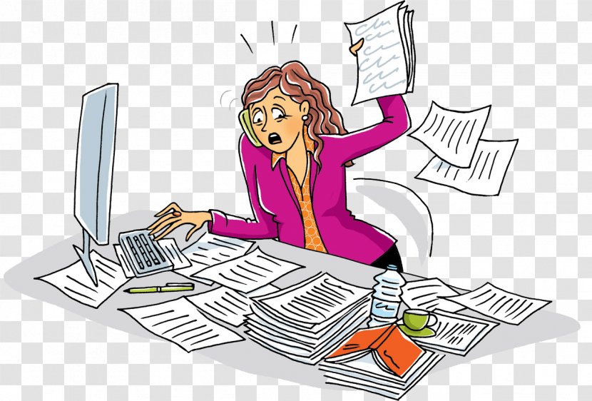 Labor Stress Business Organization Burnout - Cartoon Transparent PNG