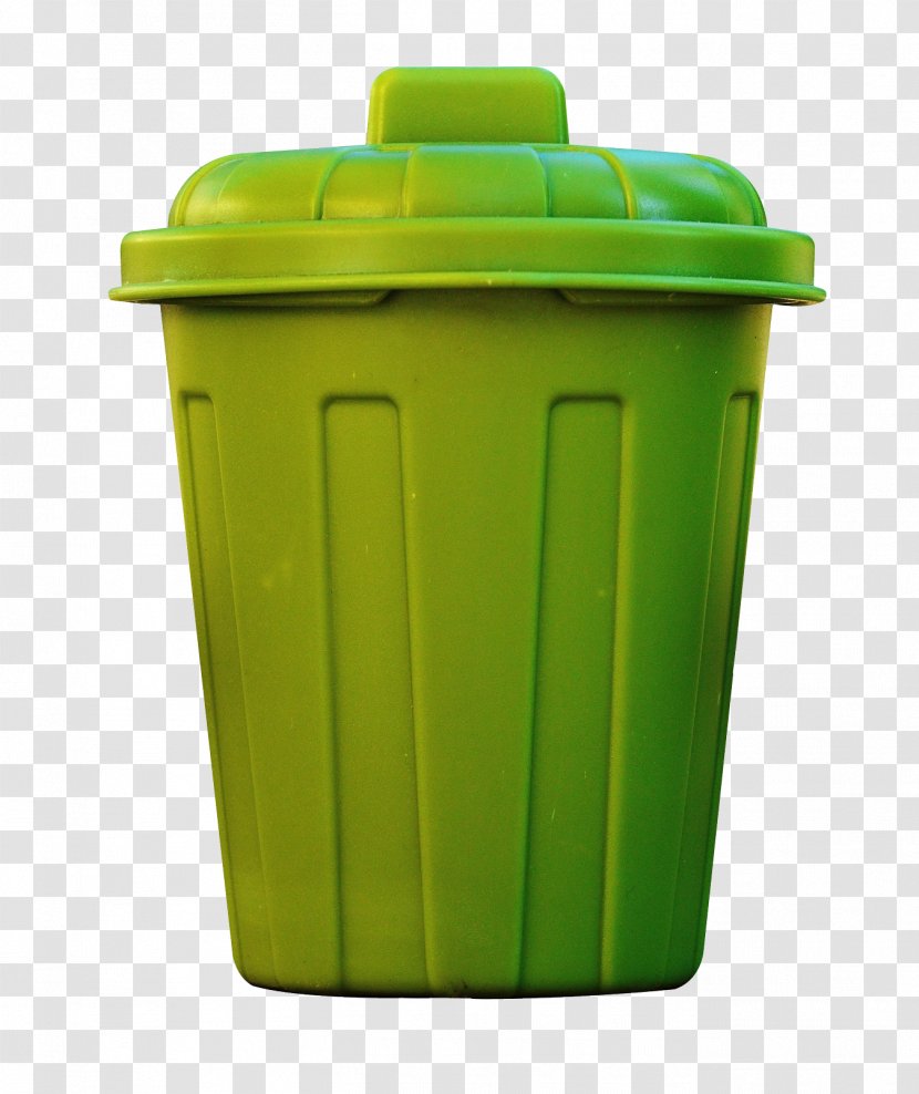 Waste Container Recycling Bin - Green - Bins Transparent PNG