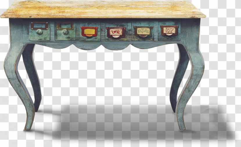 Table Desk - End - Center Transparent PNG