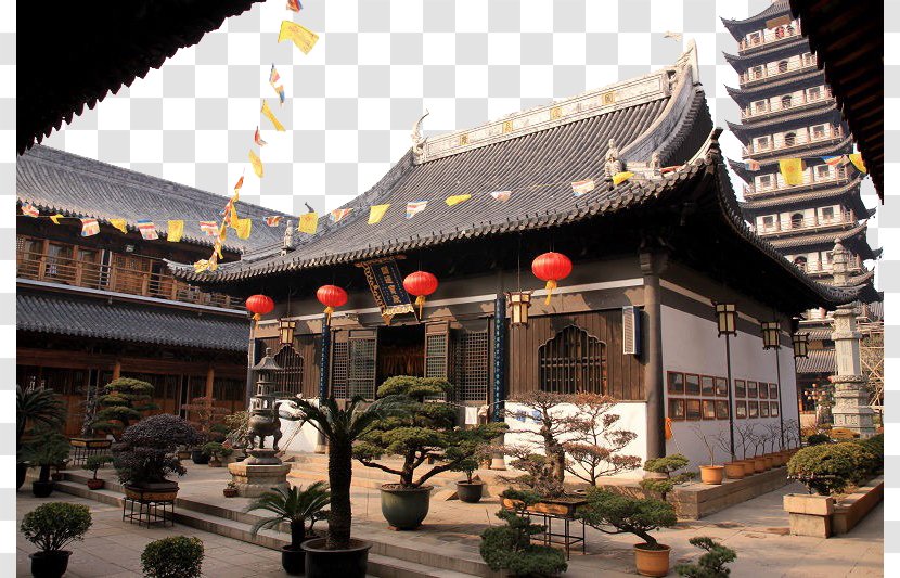 Zhenru Temple Longhua Zhenruzhen Residential District Jiading Shinto Shrine - Dianping - Shanghai Ancient Town Transparent PNG