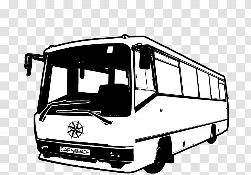 Commercial Vehicle C.A.P. Nomade Car Bus Coach - Watercolor Transparent PNG