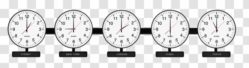 Time Zone World Clock Standard - Recreation Transparent PNG