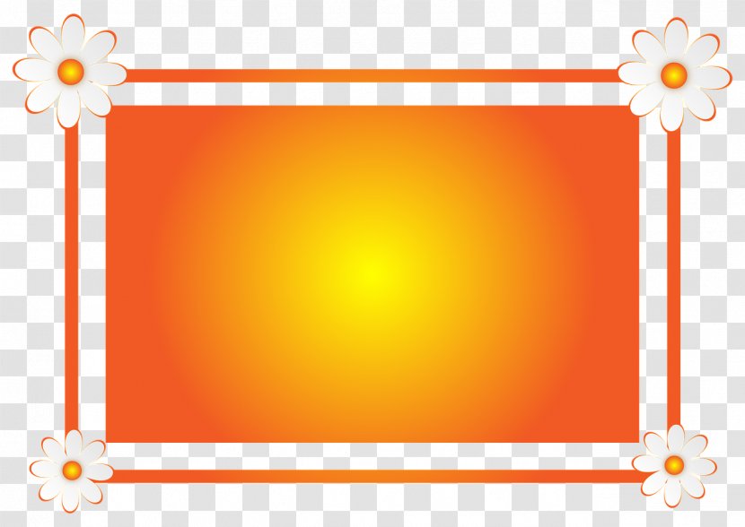 Banner Graphic Design - Orange Frame Transparent PNG