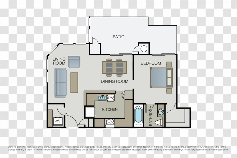 Miracle Mile Apartments Bathroom Renting Floor Plan - Sleepy Roommate Transparent PNG