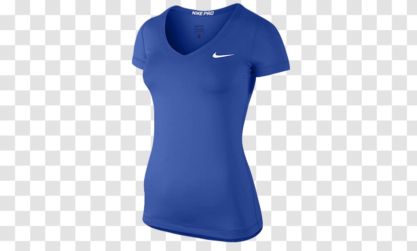 T-shirt Clothing Nike Neckline - Cobalt Blue Transparent PNG
