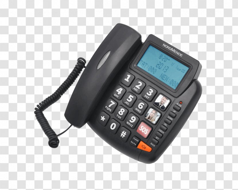 Home & Business Phones Telephone Mobile Telephony Digital Enhanced Cordless Telecommunications - Remote Controls - Electronic Equipment Transparent PNG