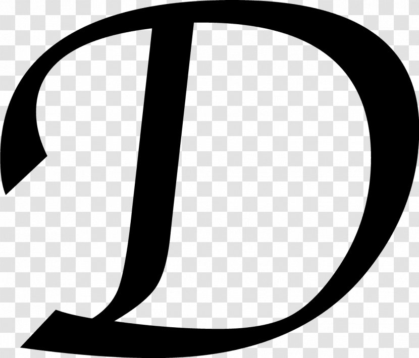 Deer Black And White Relief Pattern - Symbol - Letter D Transparent PNG