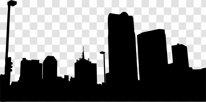 Dallas Silhouette Skyline City - Cityscape Transparent PNG