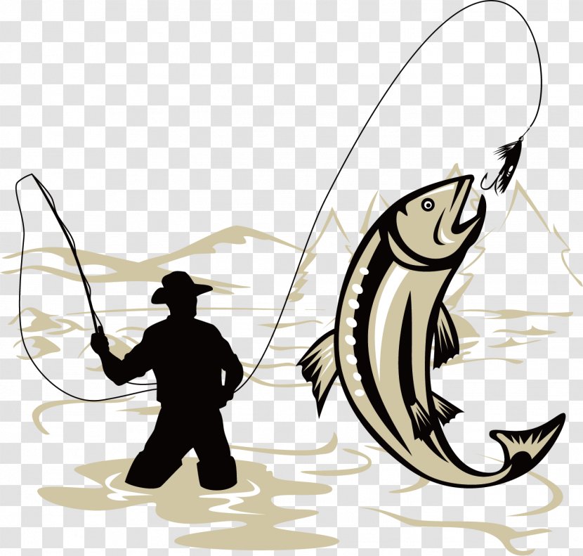 Catching Trout Fly Fishing Clip Art Rods Silhouette