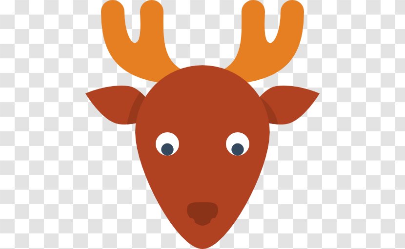 Reindeer Moose Santa Claus Icon - Christmas - Deer Transparent PNG