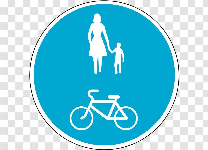 Traffic Sign Bicycle Road Pedestrian - Safety Transparent PNG