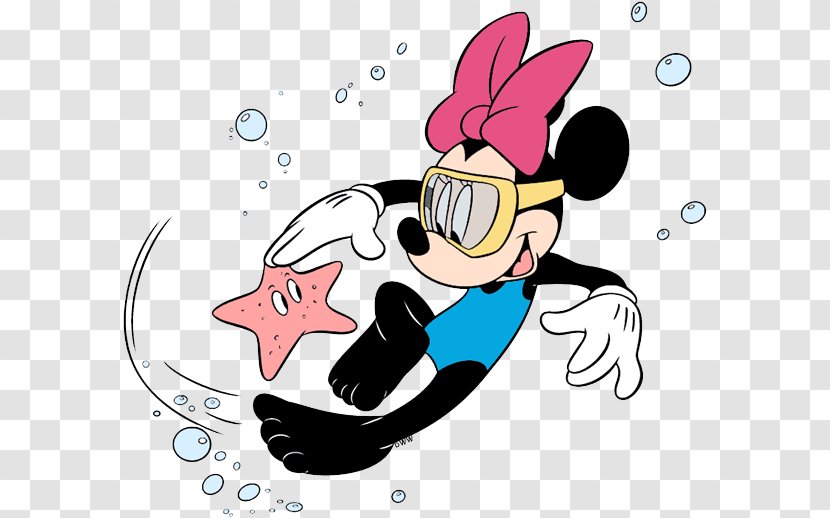 Minnie Mouse Mickey Goofy Clip Art Swimsuit - Headgear Transparent PNG