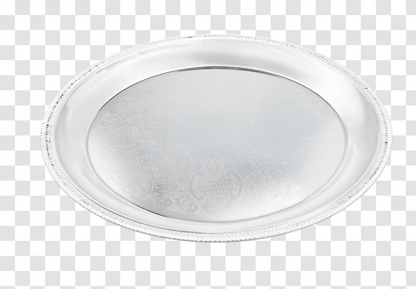 Silver Oval - Round Iron Plate Transparent PNG