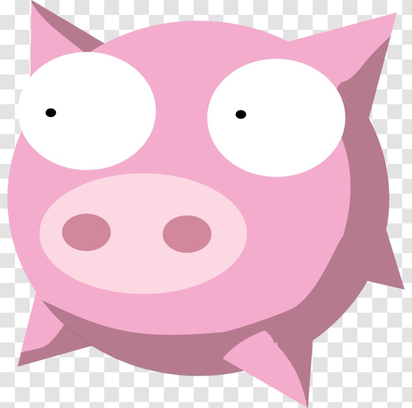 Miss Piggy Bank - Snout - Vector Transparent PNG