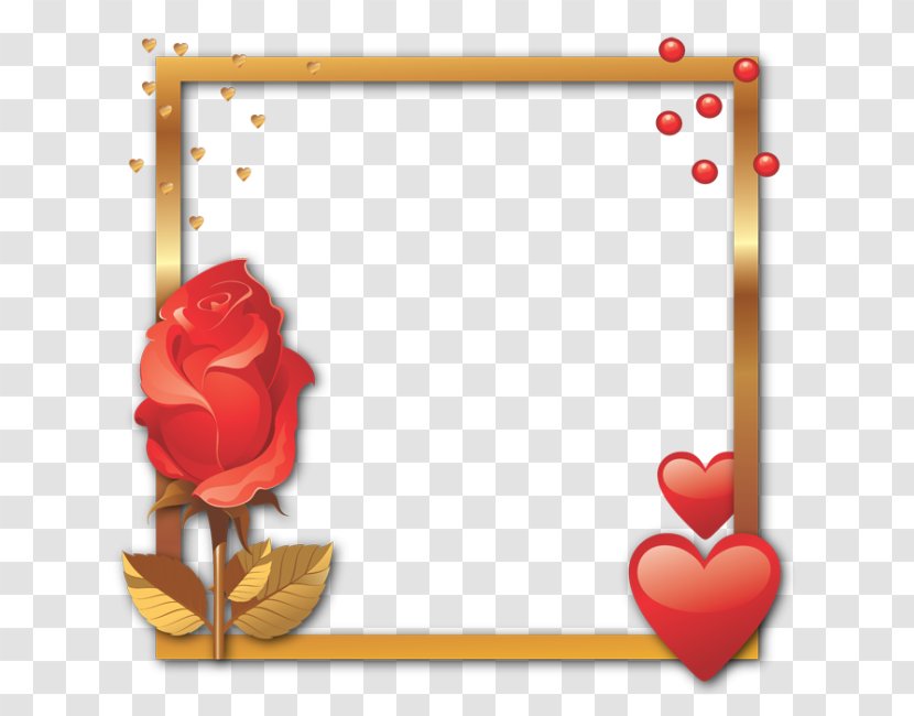 Picture Frames Valentine's Day Heart Decorative Arts Convite - Petal Transparent PNG