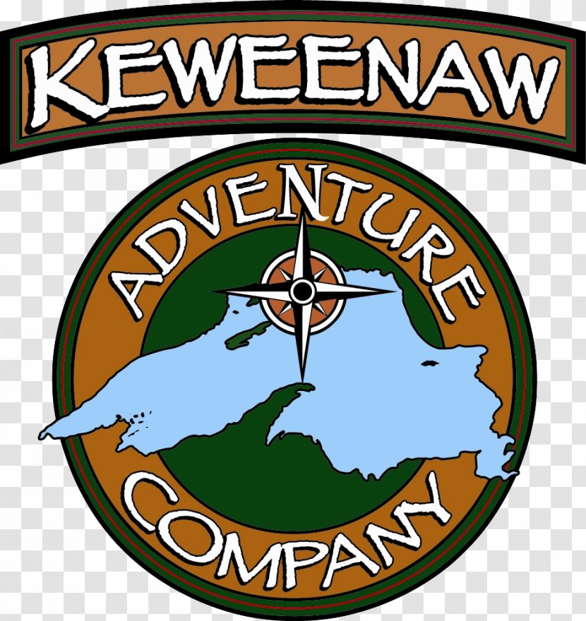 Keweenaw Adventure Company Logo Recreation Organization - Sign - Copper Background Transparent PNG