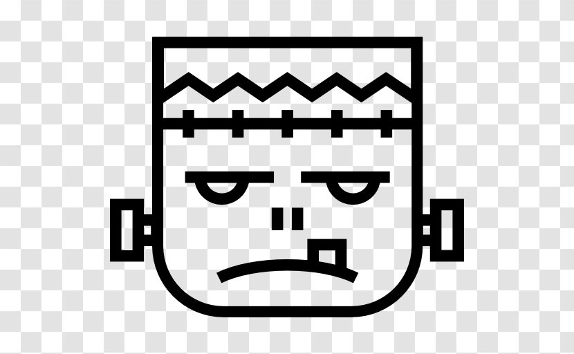 Frankenstein's Monster Computer Icons Halloween Mask - Monochrome Photography Transparent PNG