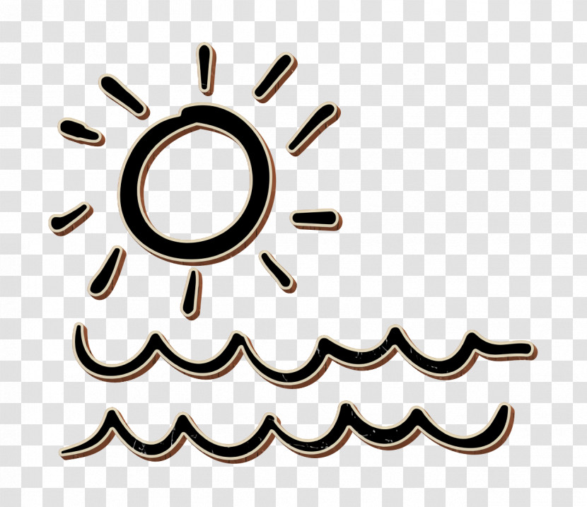 Sea And Sun Icon Hand Drawn Beach Icon Beach Icon Transparent PNG