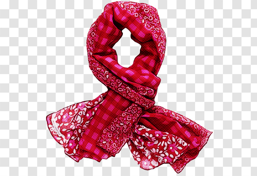 Pink Scarf Clothing Red Stole Transparent PNG