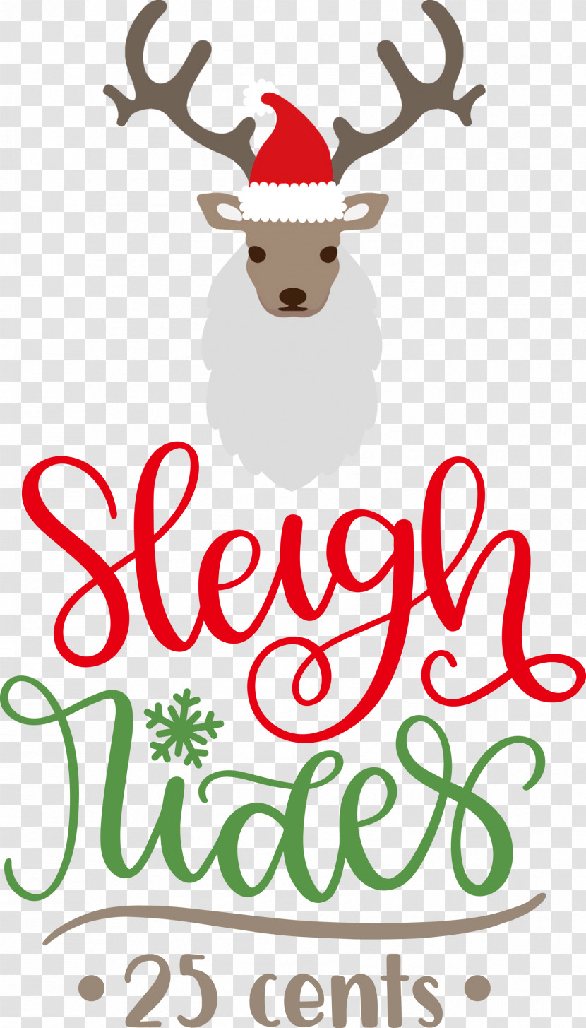 Sleigh Rides Deer Reindeer Transparent PNG