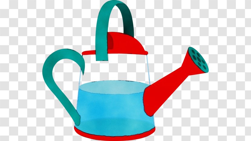 Green Kettle Clip Art Watering Can Teapot - Paint - Plastic Tableware Transparent PNG