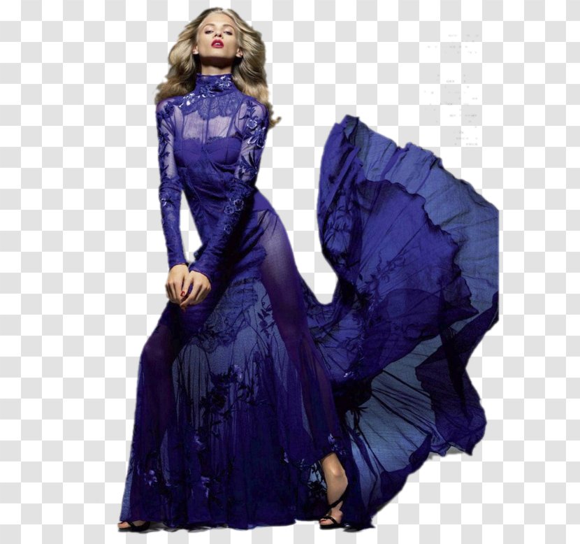 Evening Gown Dress Fashion Woman - Haute Couture Transparent PNG