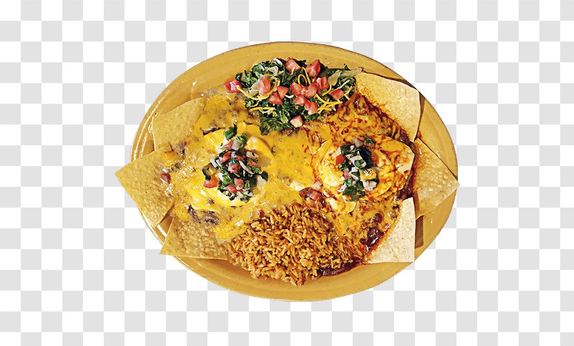 Mexican Cuisine Vegetarian Huevos Rancheros Dish El Toro Bravo Restaurant - Chili Pepper - Chimichanga Transparent PNG