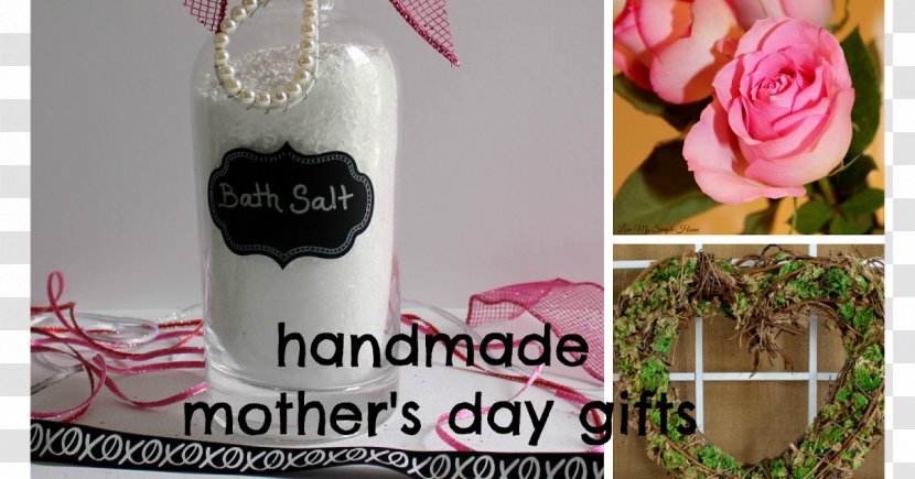 Glass Bottle Mason Jar Pink M - Mother's Day Gift Transparent PNG