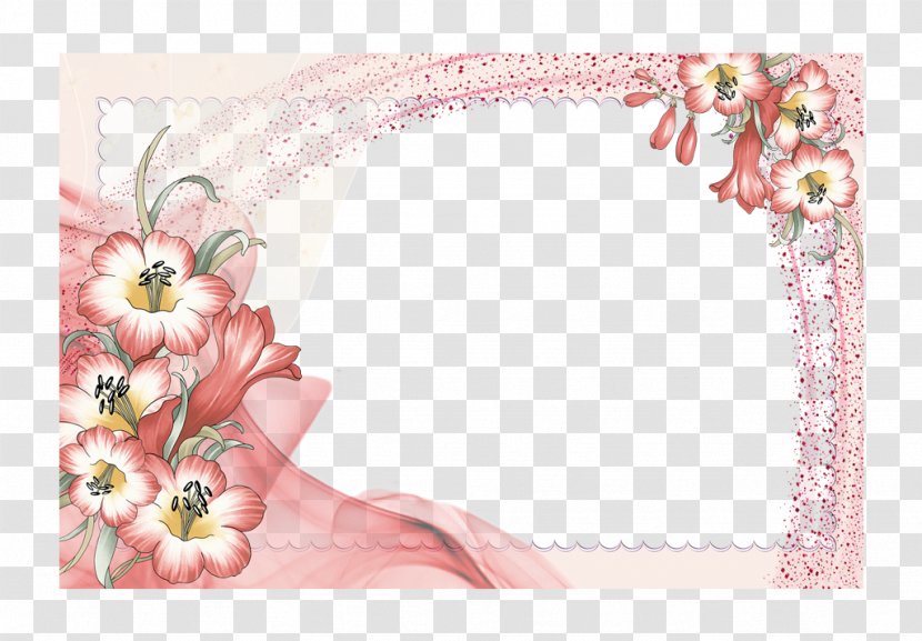 Flower Picture Frame Clip Art - Floristry - Border Floral Design Transparent PNG