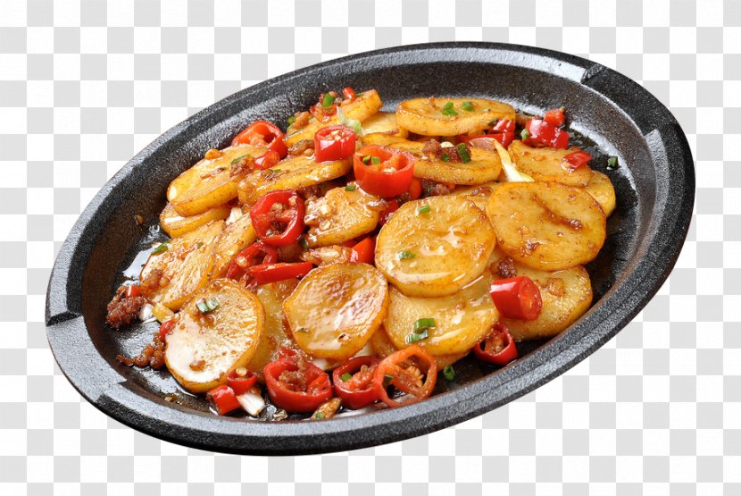 Vegetarian Cuisine Teppanyaki Barbecue French Fries Kebab - Delicatessen - Potato Chips Transparent PNG