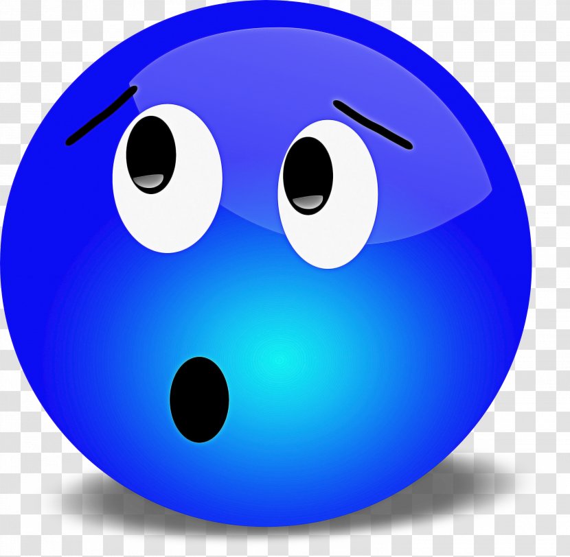 Smiley Face Background - Eye - Electric Blue Smile Transparent PNG