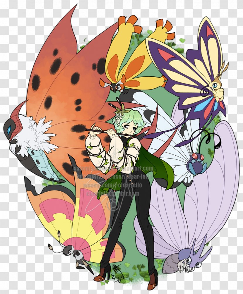 Fairy Insect Cartoon Flowering Plant - Mythical Creature Transparent PNG