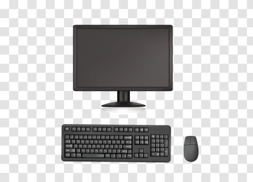 Computer Keyboard Mouse Monitor - Peripheral Transparent PNG