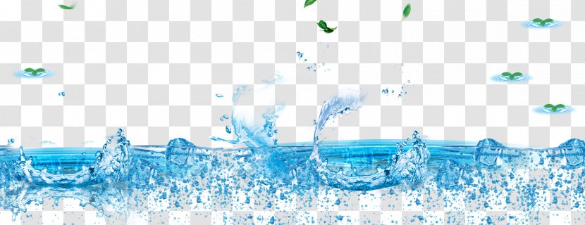 Water Drop - Text - Blue Wave Spray Transparent PNG