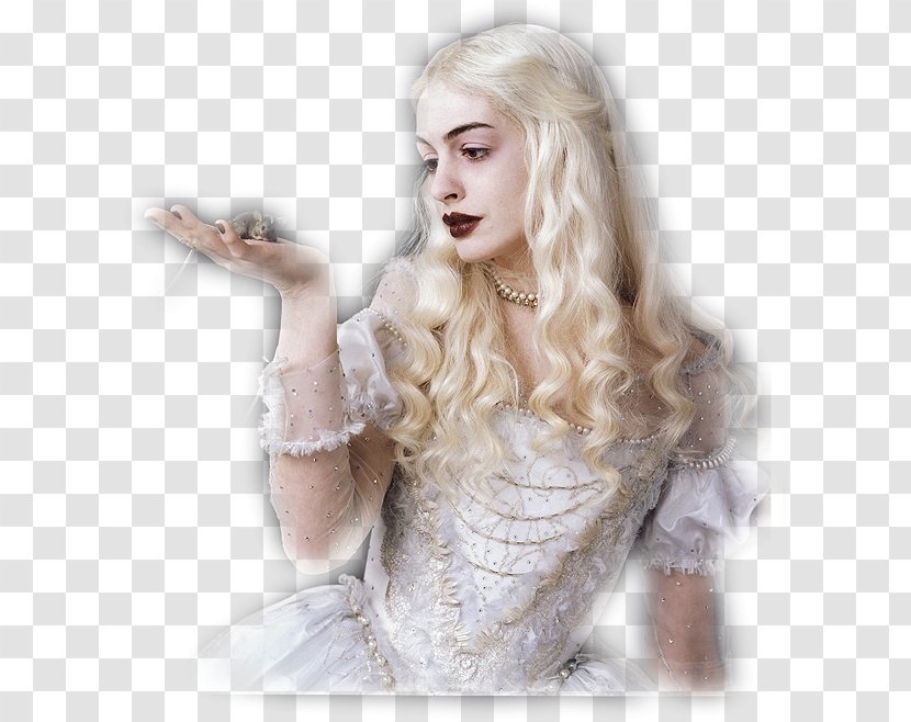 Anne Hathaway Alice In Wonderland White Queen The Mad Hatter Red - Heart Transparent PNG