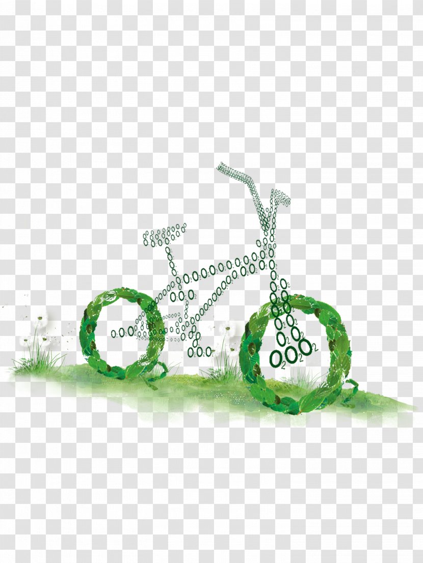 Poster - Environmental Protection - Bike Green Travel Design Material Transparent PNG